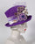 03952KYV Kelly, Profile Topper, velour finished felt, bright purple