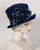 03976KYV Kelly, Profile Topper, velour finished felt, navy
