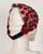 0407HB Headband, scarlet & black