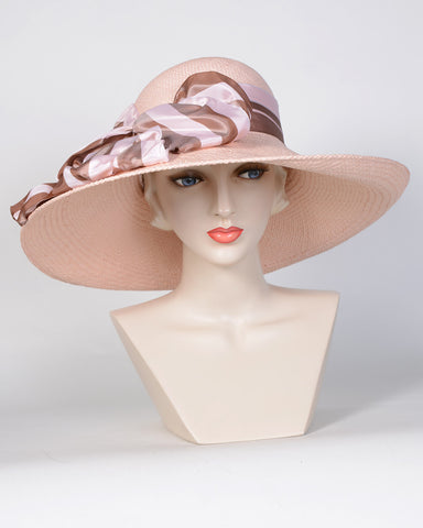 0719GCPA Grace, Panama straw, blush with copper