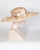 0728LXSP Lexie, lacey sisal crown/sinamay brim, tea