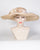 0728LXSP Lexie, lacey sisal crown/sinamay brim, tea