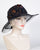 0744DRSP Darren, sisal crown/sinamay brim, black with copper