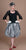 7234DHSI Doll Hat, black with tea