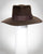 F0357 Wayne, sueded finsh felt, brown, 3 3/4" brim, Headsize 23 1/4"