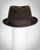 F0358 David, suded finish felt, dk brown, 1 1/4" brim, Headsize 22 5/8"