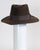F0377 David, suded finish felt, dk brown, 2 3/4" brim, Headsize 22 1/2"